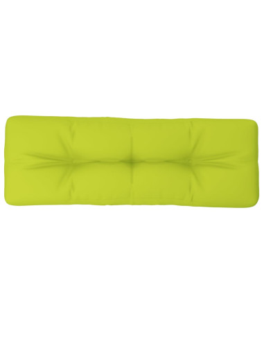 Cuscino per Pallet Verde Brillante 120x40x12 cm in Tessuto