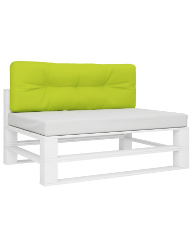 Cuscino per Pallet Verde Brillante 120x40x12 cm in Tessuto