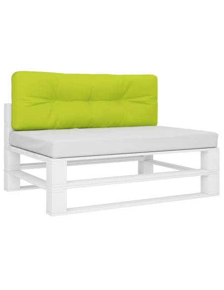 Cuscino per Pallet Verde Brillante 120x40x12 cm in Tessuto