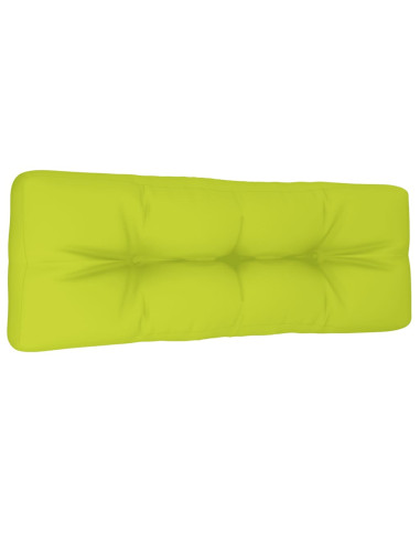 Cuscino per Pallet Verde Brillante 120x40x12 cm in Tessuto