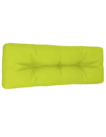 Cuscino per Pallet Verde Brillante 120x40x12 cm in Tessuto