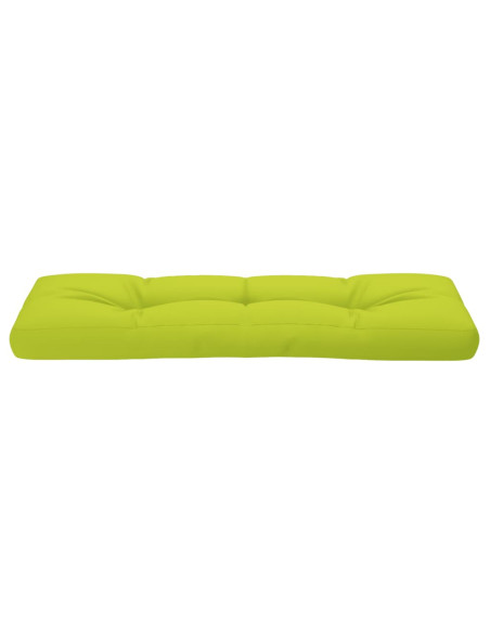 Cuscino per Pallet Verde Brillante 120x40x12 cm in Tessuto