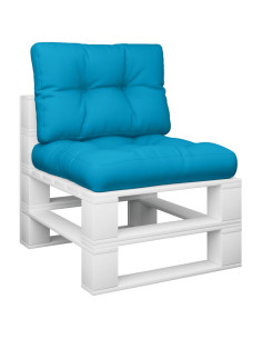 Cuscini per Pallet 2 pz Blu in Tessuto 2