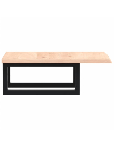 Ripiano a Parete per Lavabo in Acciaio e Massello di Rovere