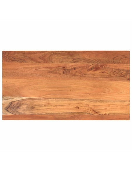 Piano Tavolo 120x50x3,8 cm Rettangolare Legno Massello Acacia