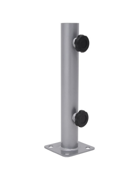 Base per Ombrellone per Palo da Ø32/34/38 mm Argento in Acciaio