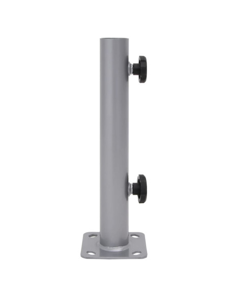 Base per Ombrellone per Palo da Ø32/34/38 mm Argento in Acciaio