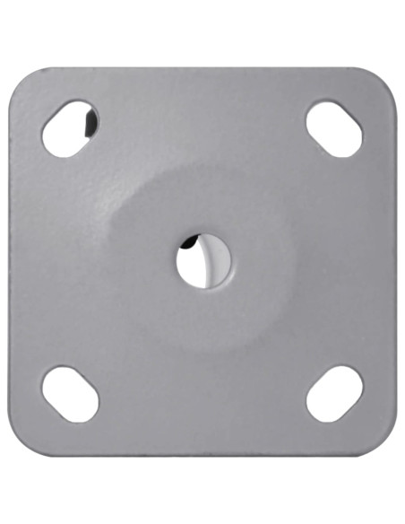 Base per Ombrellone per Palo da Ø32/34/38 mm Argento in Acciaio