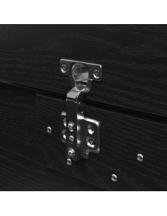 Struttura letto con contenitore Rovere Nero 120 x 190 cm