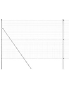 Palo della recinzione Argento 10 x 1,5 m (rete 25 x 25 mm) 2
