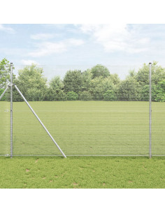 Palo della recinzione Argento 10 x 1,5 m (rete 12 x 12 mm) 2