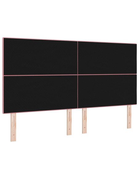 Testiera con testiera Rosa 180 cm Pelle Sintetica