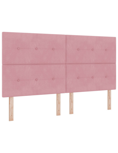 Testiera  Imbottita Rosa 180 cm in Velluto