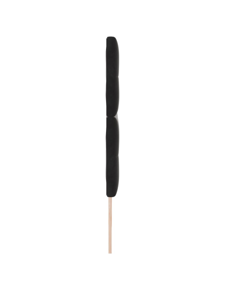 Testiera imbottita  con bottoni Nera 180 cm in Velluto