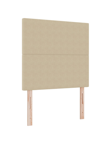 Letto con Box Spring  con Materasso & Luce LED Verde Grigio 120x200 cm Tessuto a Coste