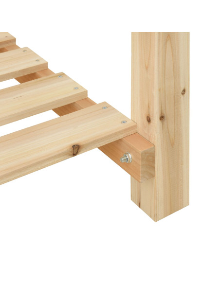 Piantana da Giardino  con Ripiano 60x60x76 cm in Legno Massello di Abete