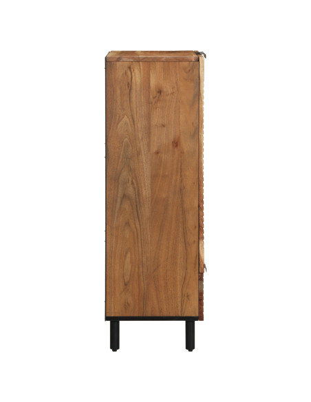 Credenza Naturale 60 x 33,5 x 100 cm Legno di Acacia Massello