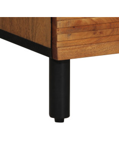 Credenza Naturale 60 x 33,5 x 100 cm Legno di Acacia Massello 2