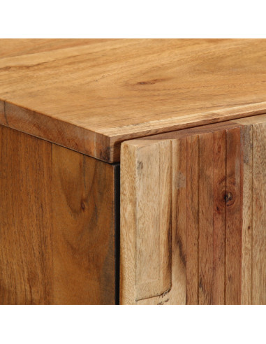 Credenza Naturale 60 x 33,5 x 100 cm Legno di Acacia Massello