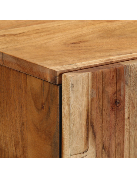 Credenza Naturale 60 x 33,5 x 100 cm Legno di Acacia Massello