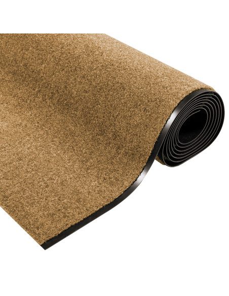 Tappetino Altro Crema e Nero 120 x 400 cm Poliammide e PVC