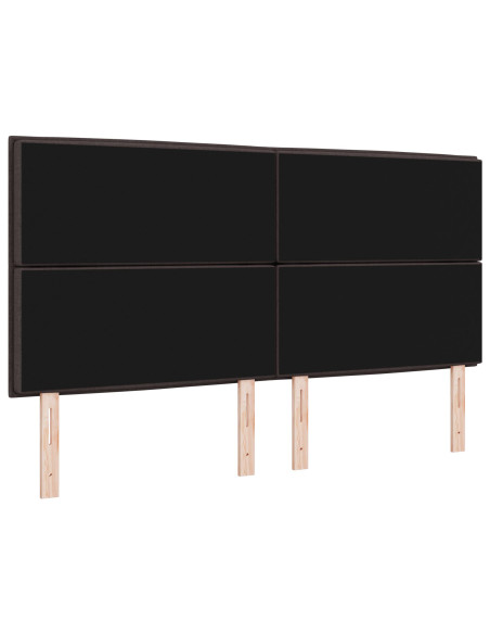 Testiera con testiera Marrone Scuro 180 cm Pelle Sintetica