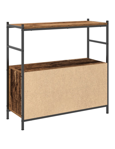 Mobile libreria  in rovere affumicato 80x30x78,5 cm in legno ingegnerizzato