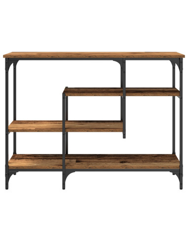 Tavolo Console con lo scaffale Legno vecchio 100 x 35 x 75 cm