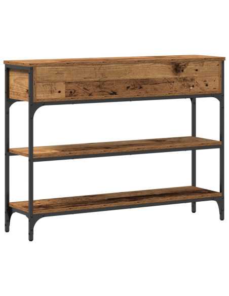 Tavolo consolle con cassetto Legno vecchio 72.5 x 25 x 75 cm