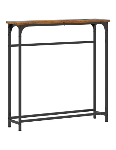 Tavolo consolle con lo scaffale Legno vecchio 75 x 19,5 x 75 cm