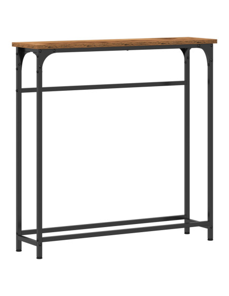 Tavolo consolle con lo scaffale Legno vecchio 75 x 19,5 x 75 cm
