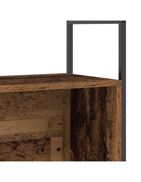 Mobile libreria  in rovere affumicato 80x30x78,5 cm in legno ingegnerizzato