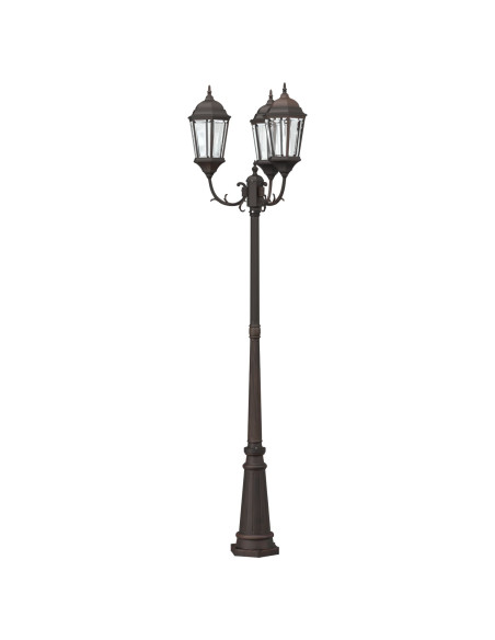Lampione da Giardino Bronzo Metallo 61 x 53 x 235 cm