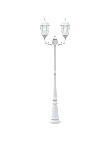 Luce da Giardino Bianco 68 x 20 x 235 cm Alluminio e vetro