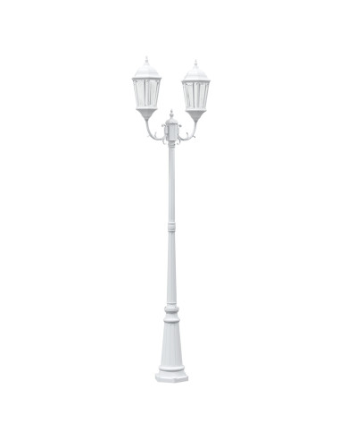 Luce da Giardino Bianco 68 x 20 x 235 cm Alluminio e vetro