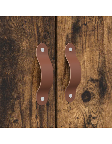 Struttura Letto  Rovere Affumicato Legno Ingegnerizzato Matrimoniale