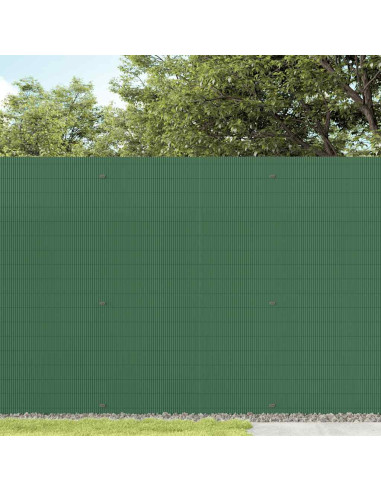 Recinzione da Giardino Bifacciale Verde 1,8x5 m in PVC