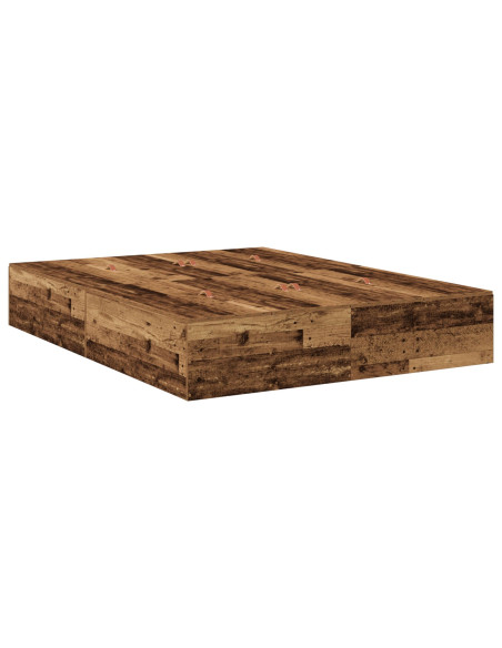 Struttura letto con contenitore in legno vecchio 140x190 cm