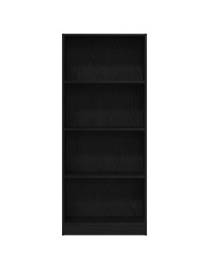 Libreria Rovere Nero 60 x 24 x 143 cm Legno multistrato