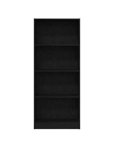 Libreria Rovere Nero 60 x 24 x 143 cm Legno multistrato
