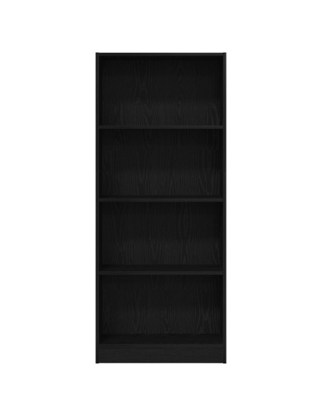 Libreria in Rovere Nero - 60 x 24 x 143 cm - Realizzata in Legno Ingegnerizzato