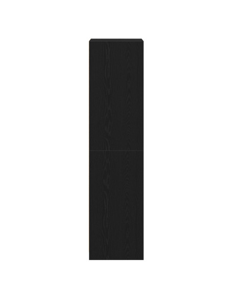 Armadio  Nero Rovere 50x50x200 cm in legno ingegnerizzato