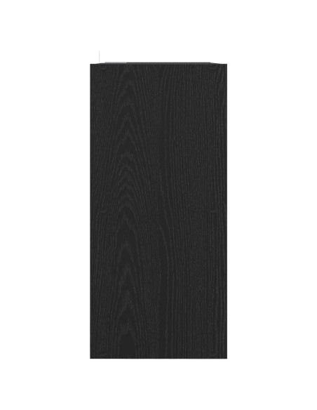 Libreria Nera Rovere 68,5x32x68,5 cm Legno Ingegnerizzato
