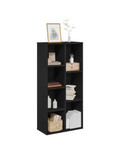 Libreria Rovere Nero 50 x 25 x 102 cm