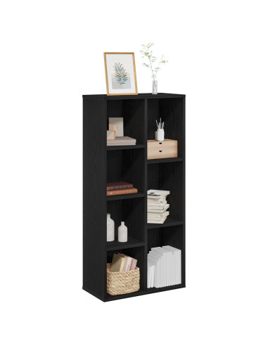 Libreria Rovere Nero 50 x 25 x 102 cm