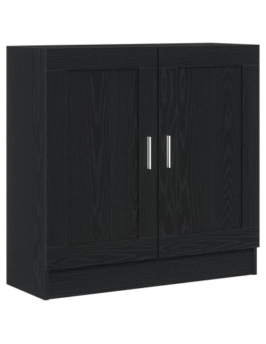 Armadio per Libri Rovere Nero 82,5 x 30,5 x 80 cm