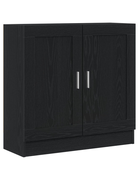 Armadio per Libri Rovere Nero 82,5 x 30,5 x 80 cm