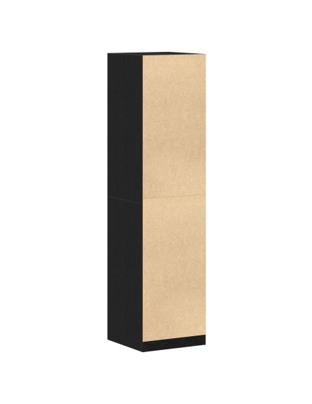 Armadio  Nero Rovere 50x50x200 cm in legno ingegnerizzato