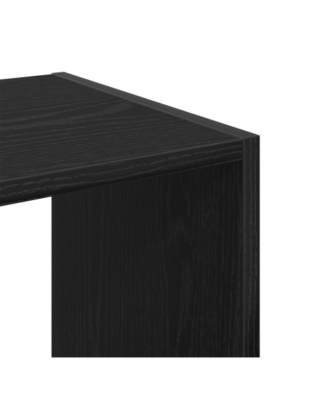 Libreria Nera Rovere 68,5x32x68,5 cm Legno Ingegnerizzato