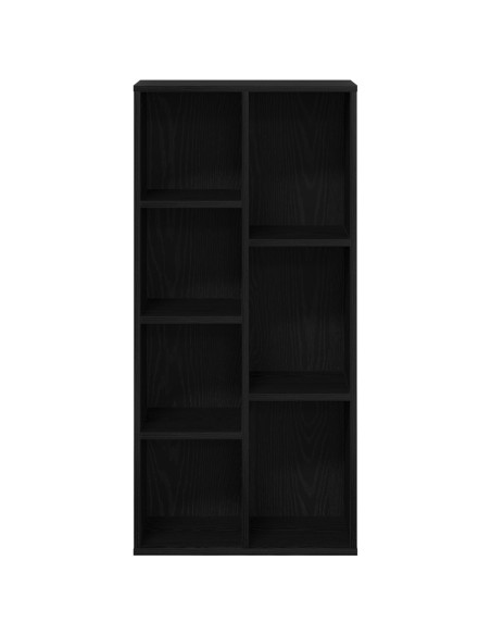 Scaffale  Nero Quercia 50x25x105 cm Legno ingegnerizzato